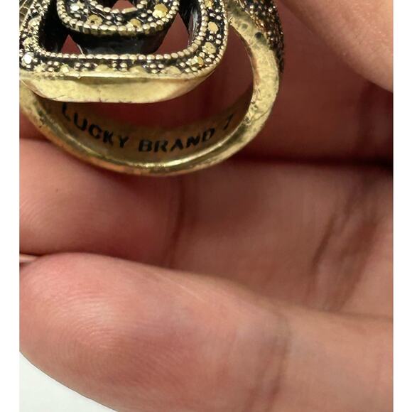 Lucky Brand Gold Tone with Brown Stones - Picture 4 of 11